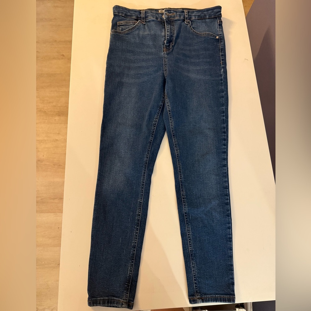 Topshop Dark Blue Skinny Jeans